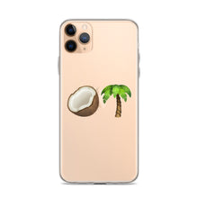 Load image into Gallery viewer, &quot;Coconut Tree&quot; Clear Case for iPhone®

