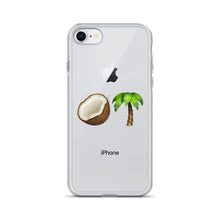 Load image into Gallery viewer, &quot;Coconut Tree&quot; Clear Case for iPhone®

